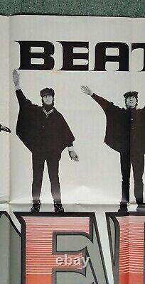 HELP! (1965) very rare original UK 1stR cinema quad movie poster THE BEATLES