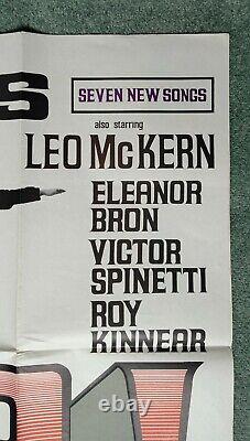 HELP! (1965) very rare original UK 1stR cinema quad movie poster THE BEATLES