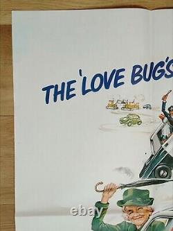 HERBIE RIDES AGAIN (1974) original UK quad movie poster Disney VW Beetle car