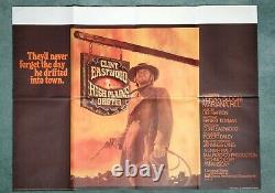HIGH PLAINS DRIFTER (1973) original UK quad movie poster CLINT EASTWOOD