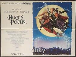 HOCUS POCUS 1993 Original Cinema UK Quad Movie POSTER Halloween Drew Struzan
