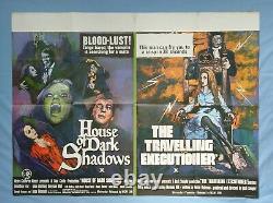 HOUSE OF DARK SHADOWS/TRAVELLING EXECTIONER original UK quad horror movie poster