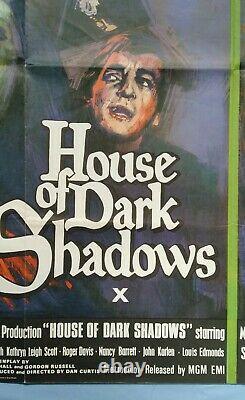 HOUSE OF DARK SHADOWS/TRAVELLING EXECTIONER original UK quad horror movie poster