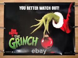 HOW THE GRINCH STOLE CHRISTMAS (2000) rare original d/s teaser quad poster