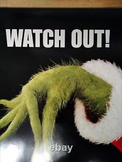 HOW THE GRINCH STOLE CHRISTMAS (2000) rare original d/s teaser quad poster