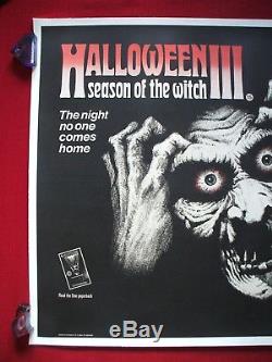 Halloween 3 III 1982 Original Movie Poster Season Of The Witch Rare British Quad