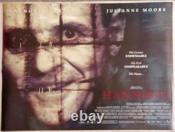 Hannibal (2000) D/S UK Quad Poster, Rare Gruesome Recalled / Withdrawn Version