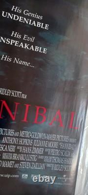 Hannibal (2000) D/S UK Quad Poster, Rare Gruesome Recalled / Withdrawn Version