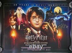 Harry Potter 20'th Anniversary RR Original Quad Movie Film Cinema Poster 2021