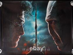 Harry Potter and the Deathly Hallows Part 2 ORIGINAL Quad Movie Poster MINT 2011