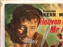 Heaven Knows Mr Allison Original British Movie Quad Poster 1957 Chantrell Art