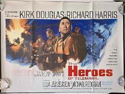 Heroes of Telemark Original Quad Movie Cinema Poster Kirk Douglas Richard Harris