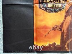 High Plains Drifter Original 1973 Quad Poster Clint Eastwood Verna Bloom