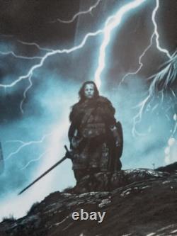 Highlander Rare Original Quad cinema Poster 40th Anniversary fantastic artwork