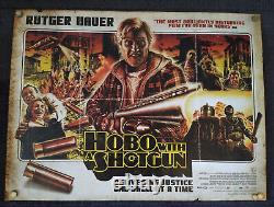 Hobo With A Shotgun Original 2011 UK Quad Poster Horror The Dude Designs