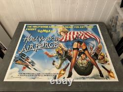 Hollywood Airforce (1986) UK quad movie Poster 30 x 40 Rare
