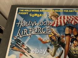Hollywood Airforce (1986) UK quad movie Poster 30 x 40 Rare