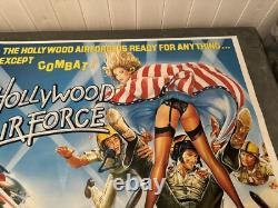 Hollywood Airforce (1986) UK quad movie Poster 30 x 40 Rare