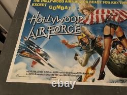 Hollywood Airforce (1986) UK quad movie Poster 30 x 40 Rare