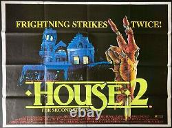 House II The Second Story Original Quad Movie Cinema Poster Sean Cunningham'87