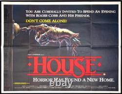 House ORIGINAL Quad Movie Film Cinema Poster Sean S. Cunningham 1985