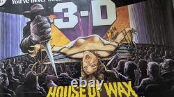 House of Wax 3-D Original 1982 RR Movie Quad Poster Vincent Price Frank Lovejoy