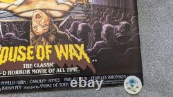 House of Wax 3-D Original 1982 RR Movie Quad Poster Vincent Price Frank Lovejoy