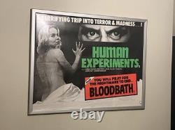 Human Experiments Original British Quad Cinema Movie Poster, Ex Condition