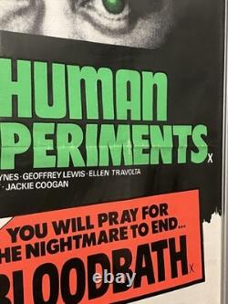 Human Experiments Original British Quad Cinema Movie Poster, Ex Condition