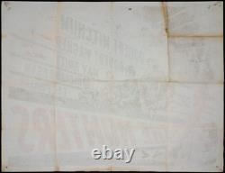 Hunters ORIGINAL Quad Movie Film Cinema Poster Robert Mitchum Robert Wagner 1958