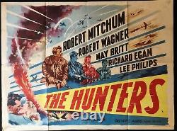 Hunters Original Quad Movie Poster Robert Mitchum 1958