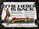 Indiana Jones Temple Of Doom 1984 Original Rare Theatrical Teaser Poster Uk Quad