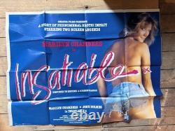 INSATIABLE (1980) Original UK Quad Poster Marilyn Chambers Cult Erotic Classic