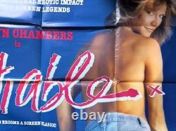 INSATIABLE (1980) Original UK Quad Poster Marilyn Chambers Cult Erotic Classic