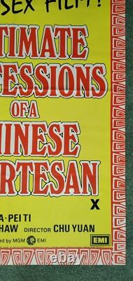 INTIMATE CONFESSIONS OF A CHINESE COURTESAN (1972) original UK quad movie poster
