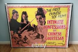 INTIMATE CONFESSIONS OF A CHINESE COURTESAN (1972) original UK quad movie poster