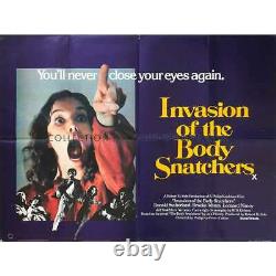 INVASION OF THE BODY SNATCHERS British Quad Movie Poster 30x40 in. 1978 Su