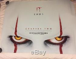 IT Chapter 2 (2019)Original UK Cinema Quad Double Sided Film Poster Stephen King