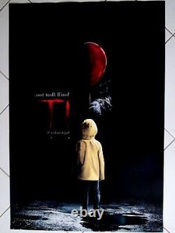 IT Stephen King Genuine Original Movie Poster One Sheet 40? X 27? RARE