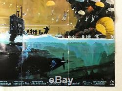 Ice Station Zebra Original Movie Quad Poster 1968 Hudson Borgnine McGoohan Brown