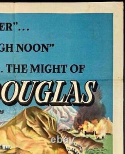 Indian Fighter Original Quad Movie Cinema Poster Kirk Douglas Walter Matthau'55