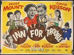 Inn for Trouble Original Quad Movie Poster Peggy Mount Leslie Phillips 1960