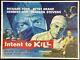 Intent To Kill Original Quad Movie Poster Richard Todd Herbert Lom Wiggins 1958