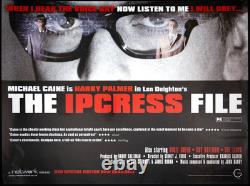 Ipcress File ORIGINAL Quad Film Poster Michael Caine Harry Palmer RR
