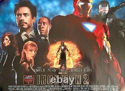 Iron Man 2 (2010) Original UK quad poster Rare (Marvel Robert Downey Jr)