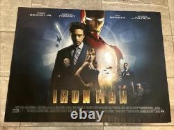Ironman Original Uk Cinema Quad Movie Poster Robert Downey Jr