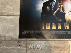 Ironman Original Uk Cinema Quad Movie Poster Robert Downey Jr