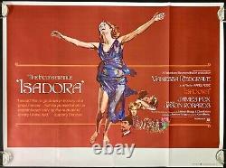 Isadora Original Quad Movie Cinema Poster Vanessa Redgrave 1968