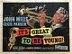It's Great To Be Young Origin Quad Film Poster 1956 John Mills, Cecil Parker