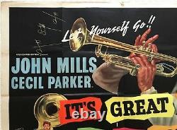 It's Great To Be Young Origin Quad Film Poster 1956 John Mills, Cecil Parker